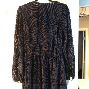 Purple velvet michael Kors dress